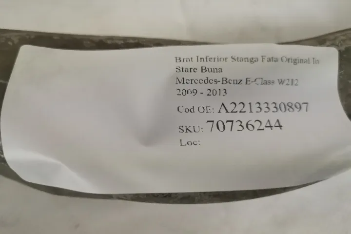 Brat Inferior Stanga Fata Original In Stare Buna Mercedes-Benz  E-Clas - Foto 7