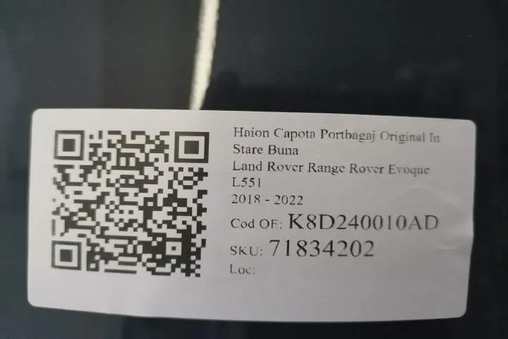 Haion Capota Portbagaj Original In Stare Buna Land Rover  Range Rover - Foto 7