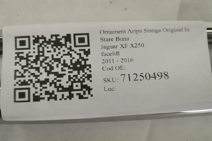 Ornament Aripa Stanga Original In Stare Buna Jaguar  XF  X250 [facelif - Foto 7