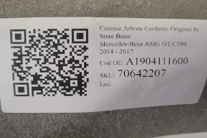 Carcasa Arbore Cardanic Cardan Original In Stare Buna Mercedes-Benz  A - Foto 7
