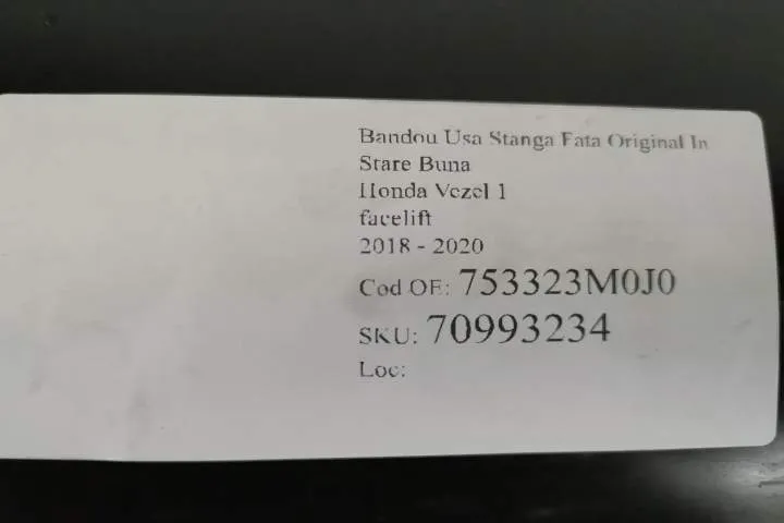Bandou Usa Stanga Fata Original In Stare Buna   Honda  Vezel  1 [facel - Foto 7