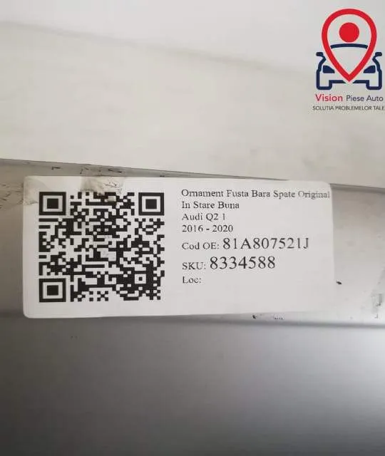 Ornament Fusta Bara Spate Original In Stare Buna Audi  Q2  1 [2016 - 2 - Foto 8